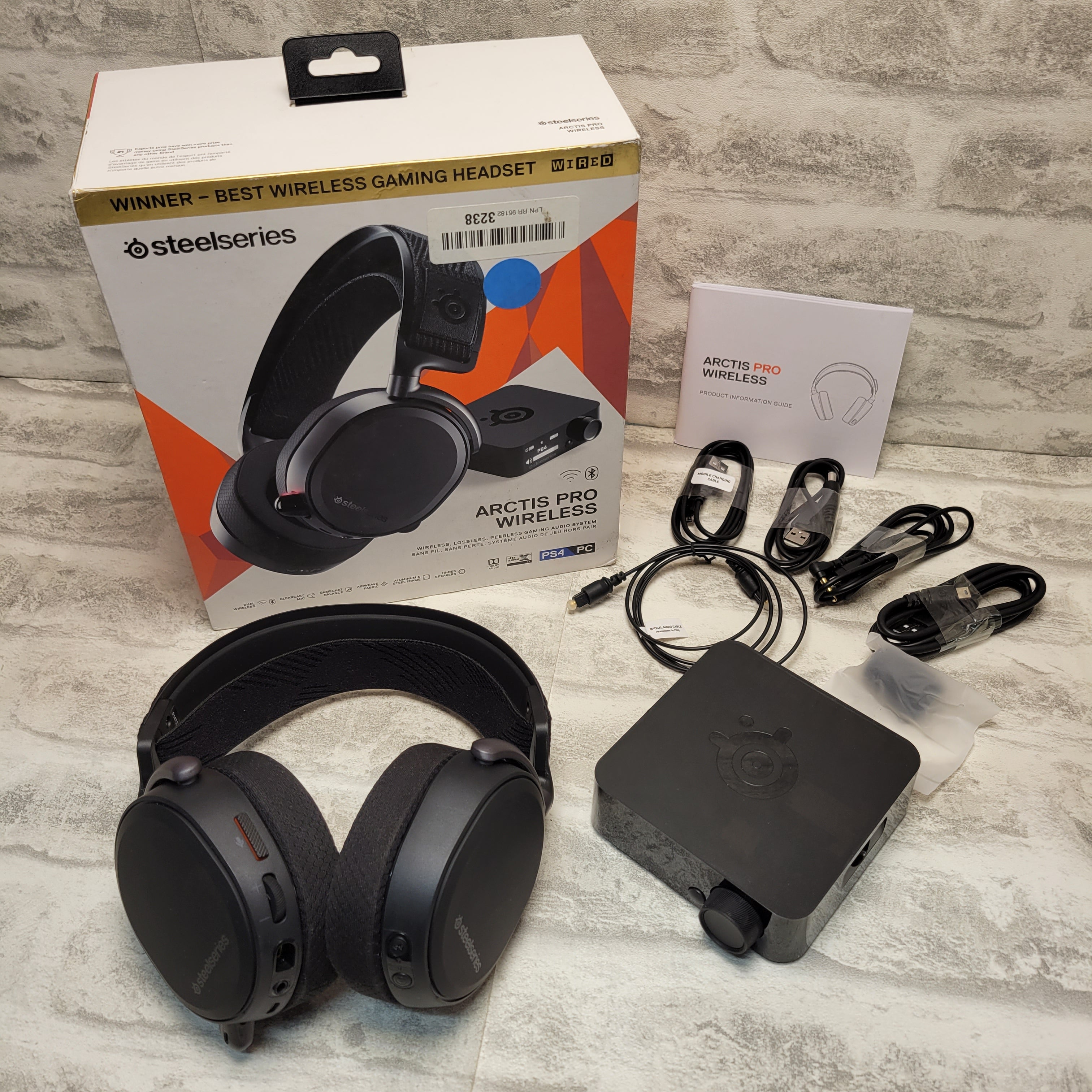 SteelSeries Arctis Pro Wireless Gaming Headset - Wireless + Bluetooth Black (7881457893614)